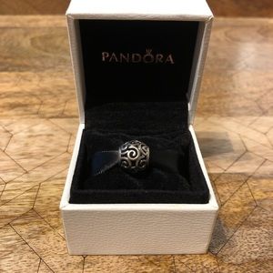 Pandora Charm - Openwork Swirl (Retired)